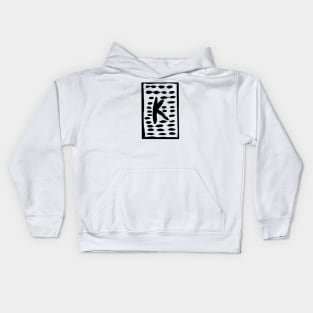 the letter K of the alphabet Kids Hoodie